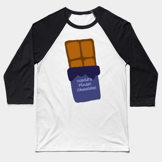 World’s Finest Chocolate Baseball T-Shirt by Haleys Hand